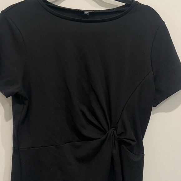 Express Black Twist-Front Tee — Size Large — EUC ❤️❤️❤️ - Picture 7 of 17